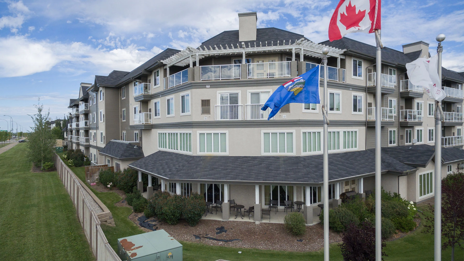 Exterior of Summerwood Village retirement home in Sherwood Park, Alberta