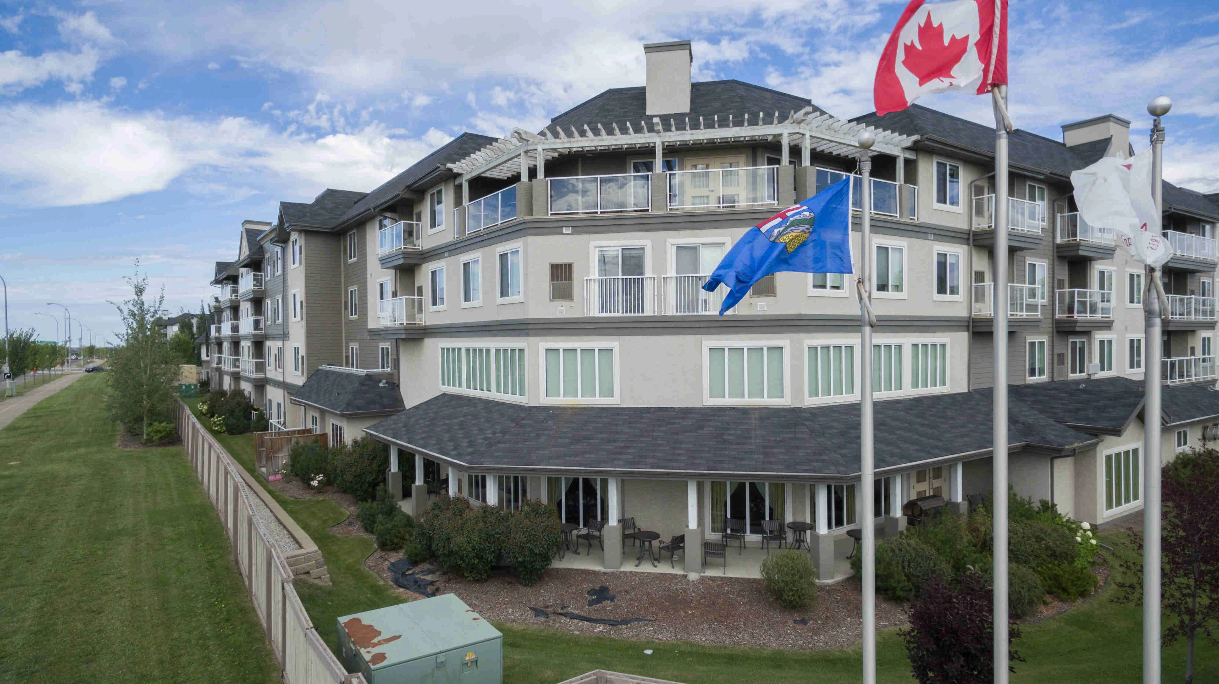 An exterior view of the Summerwood Village retirement home