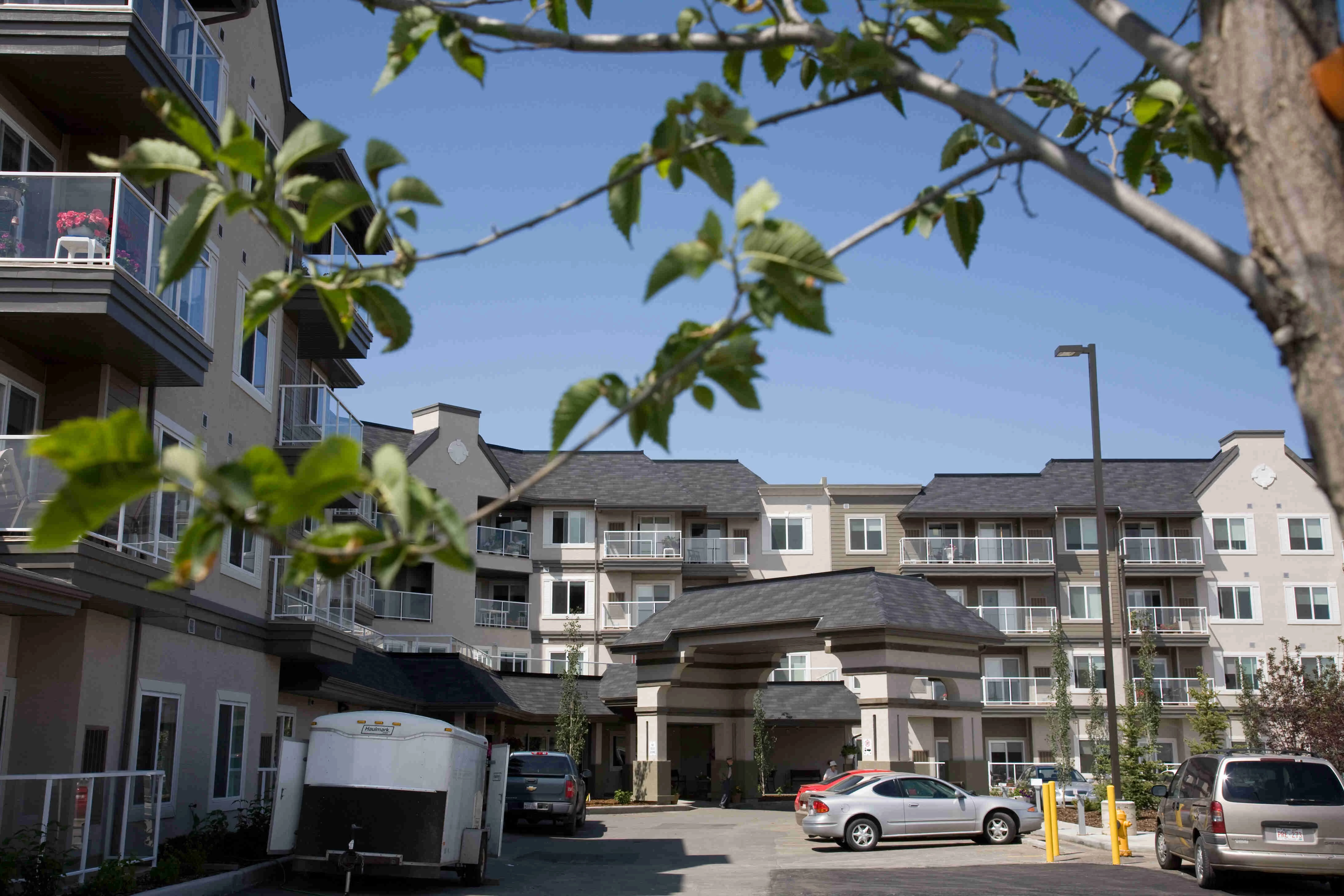 Front exterior view of Summerwood Village retirement home