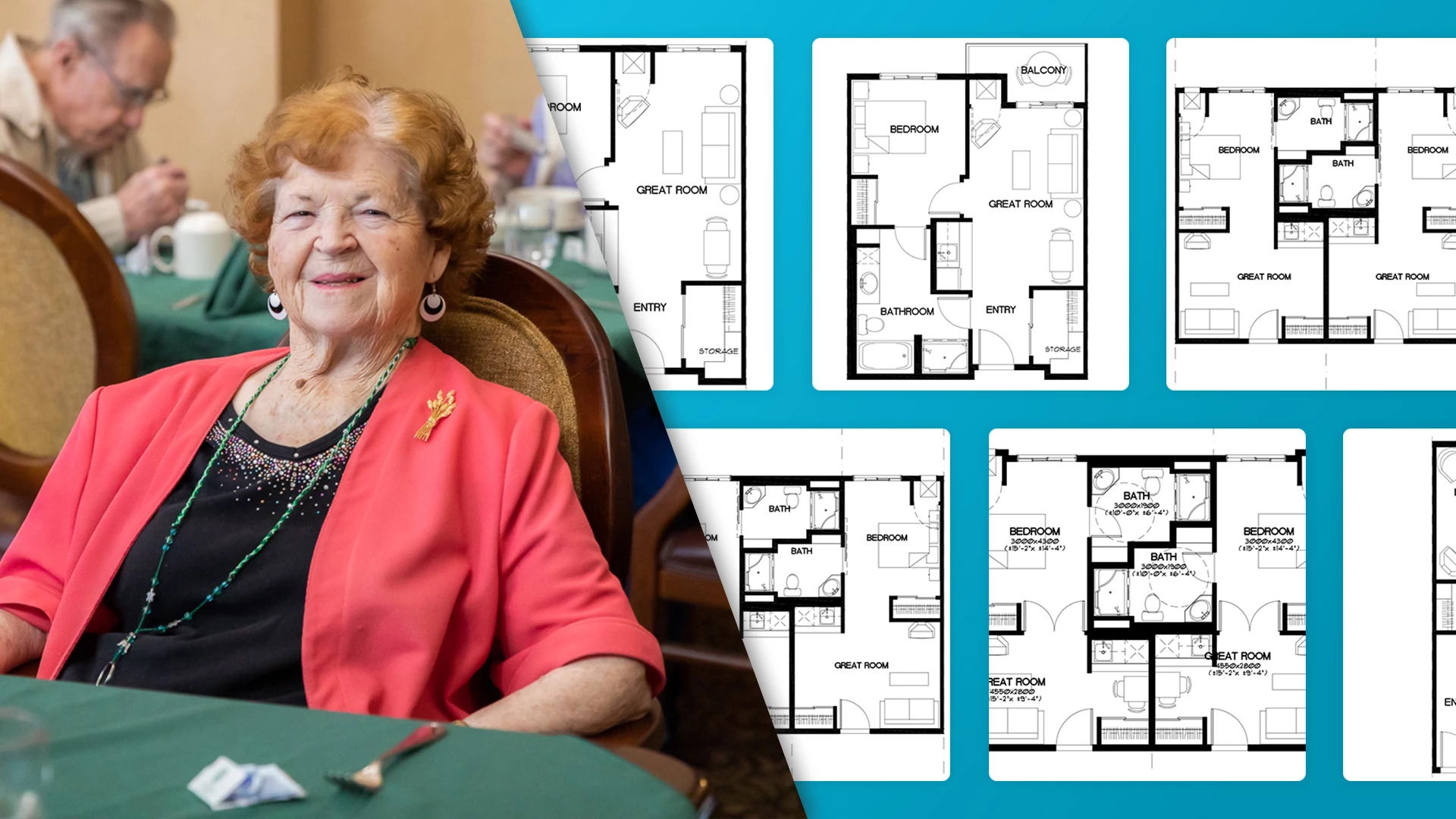 Summerwood Village floor plan side by side